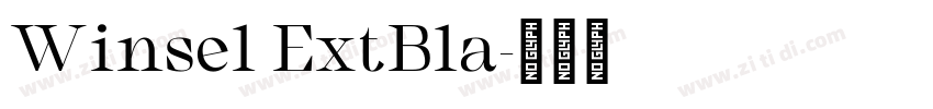 Winsel ExtBla字体转换